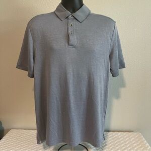 Nat Nast Luxury Originals Polo Shirt Mens Gray/Blue Casual Short Sleeve Adult‎ M